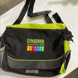 Gymboree Messenger / Computer Black and Green Men's Bag